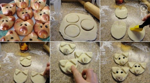 How to Bake Piglet Bread for Kids Party