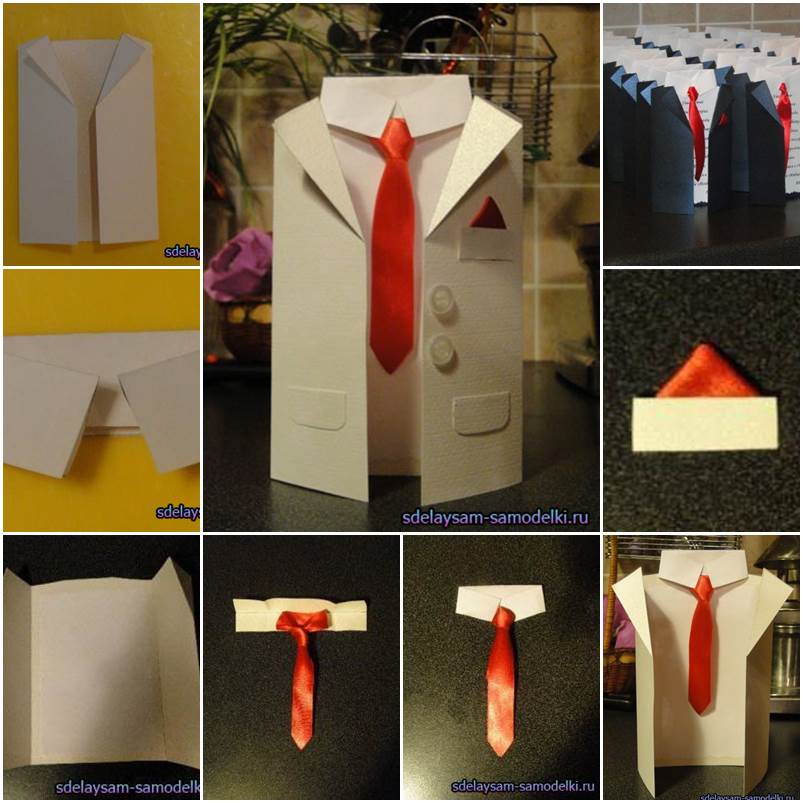 How to DIY Handmade Men-Suit Invitation Cards