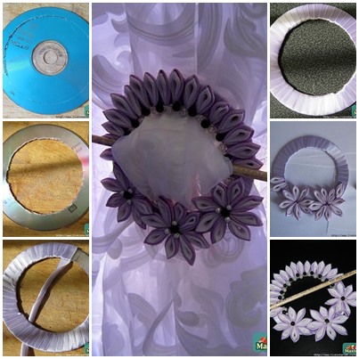 DIY Curtain Knot Make with Recycling CD
