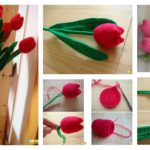 How to Crochet Beautiful Tulip Flower Video Tutorial