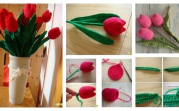 How to Crochet Beautiful Tulip Flower Video Tutorial