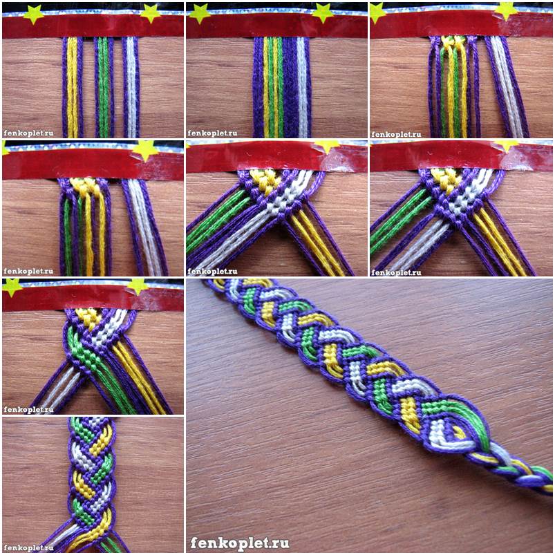 Easy Friendship Bracelets Printable Instructions Guide Printables 
