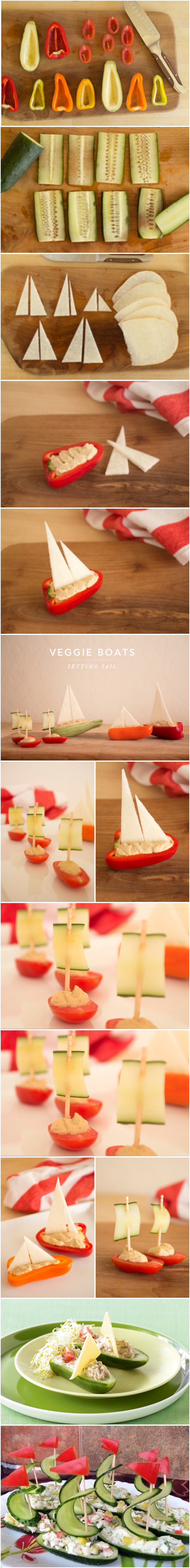 DIY Amazing Salad Decoration Vegetables Boat p