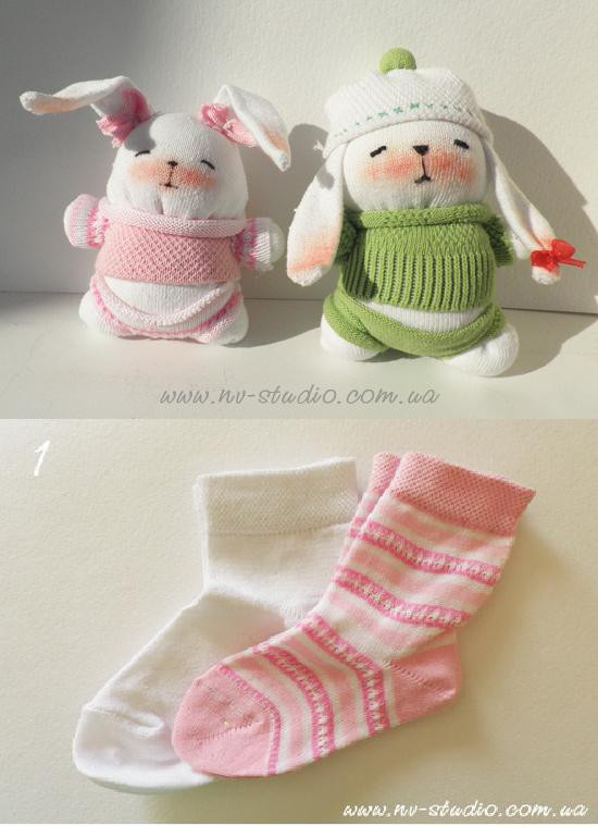 DIY Kawaii Sock Bunny