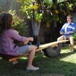 How to Repurpose A Tire Into A See Saw (Teeter Totter) 4