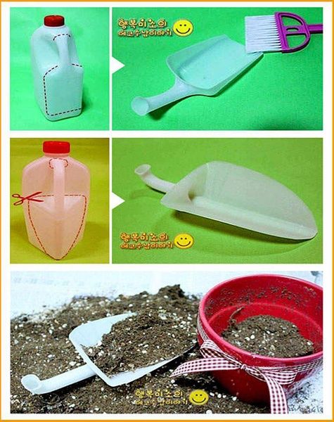 Re-purpose-used-PET-milk-bottles-into-toy-shovels