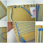 Weave-Rug-With-Cardboard-Fork-2