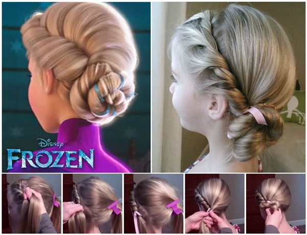 DIY Disney Frozen Coronation Hairstyle