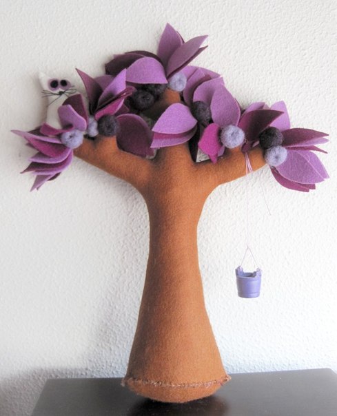 DIY Beautiful Felt Trees for Your Home
