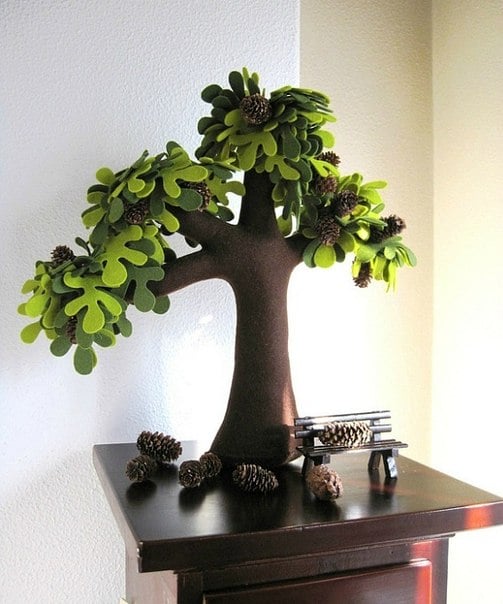 DIY Beautiful Felt Trees for Your Home