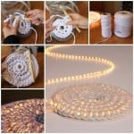 Crochet Night String Light Carpet