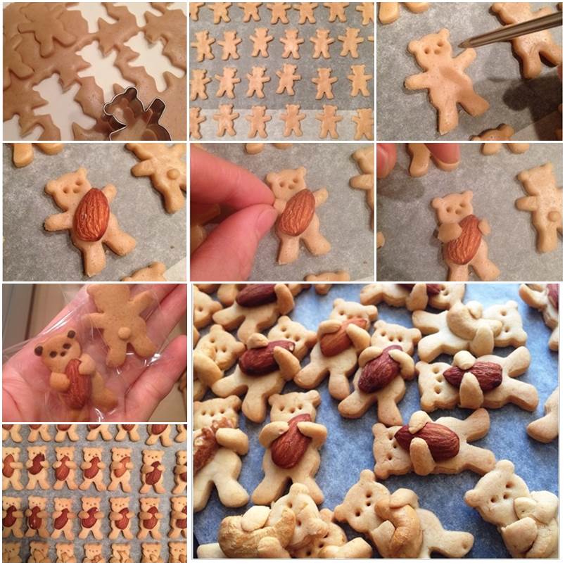 DIY Cute and Sweet Teddy Bear Cookies