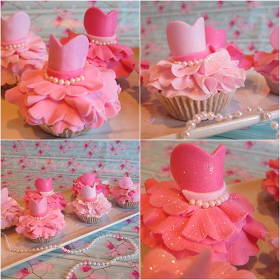 DIY Cute Ballerina Cupcake 