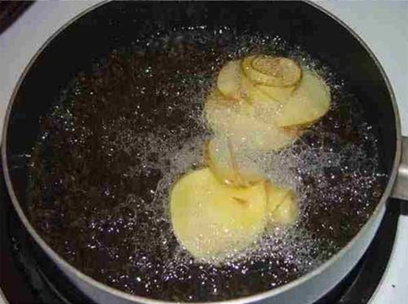 DIY Amazing Creative Fry Rose Potatoes