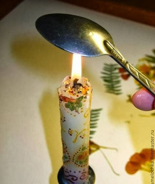 DIY Dried Flowers Decorated Candles