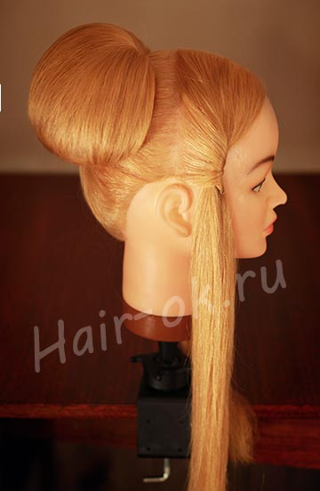 diy-elegant-braid-high-bun-updo-hairstyle-15