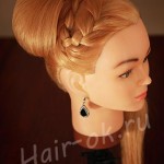 diy-elegant-braid-high-bun-updo-hairstyle-16