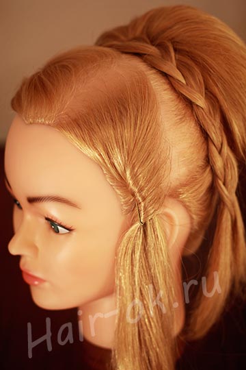 diy-elegant-braid-high-bun-updo-hairstyle-17