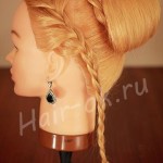 diy-elegant-braid-high-bun-updo-hairstyle-18