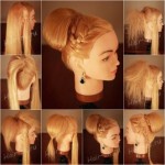 diy-elegant-braid-high-bun-updo-hairstyle-21