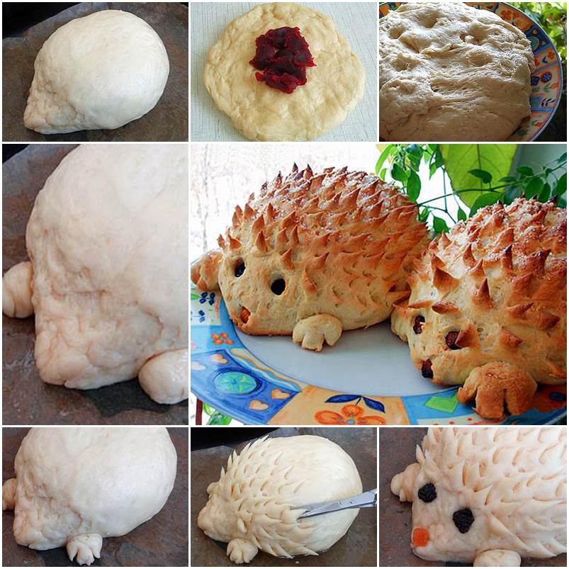 DIY Fantastic Hedgehog Bread