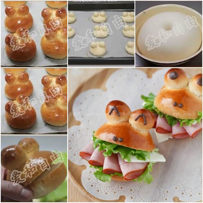 DIY Frog Shaped Sandwich