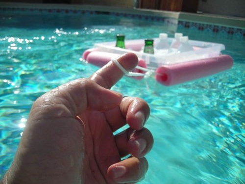 DIY Pool Noodle Beverage Boat