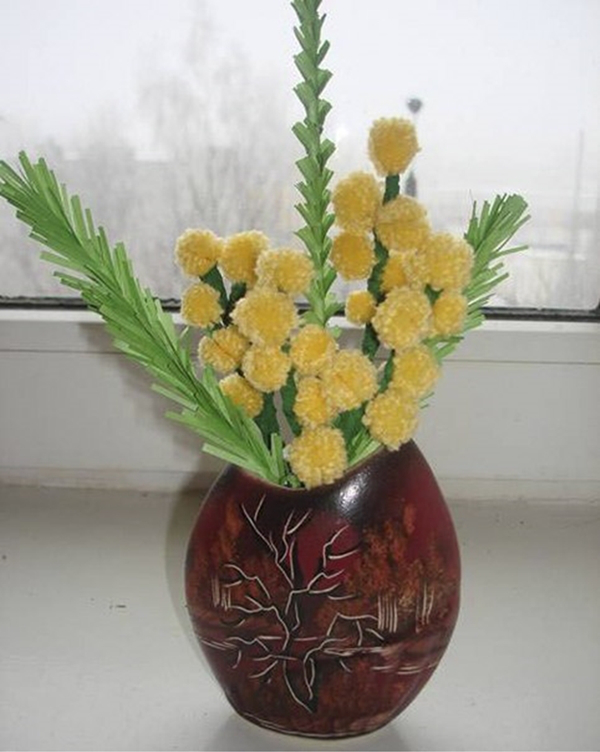Cool Creativity — DIY Pom Pom Flower Bouquet
