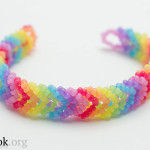 diy-rainbow-color-woven-beaded-bracelet10