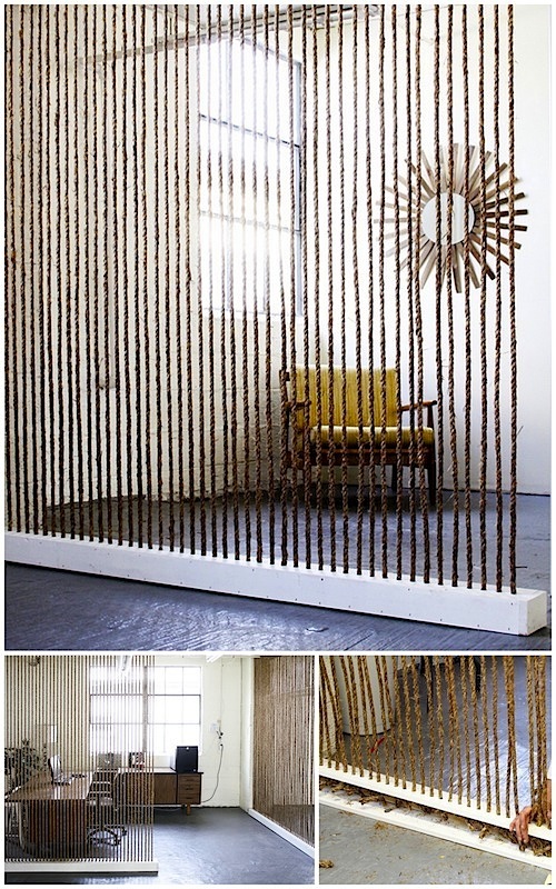 Cool Creativity — DIY Rope Room Divider