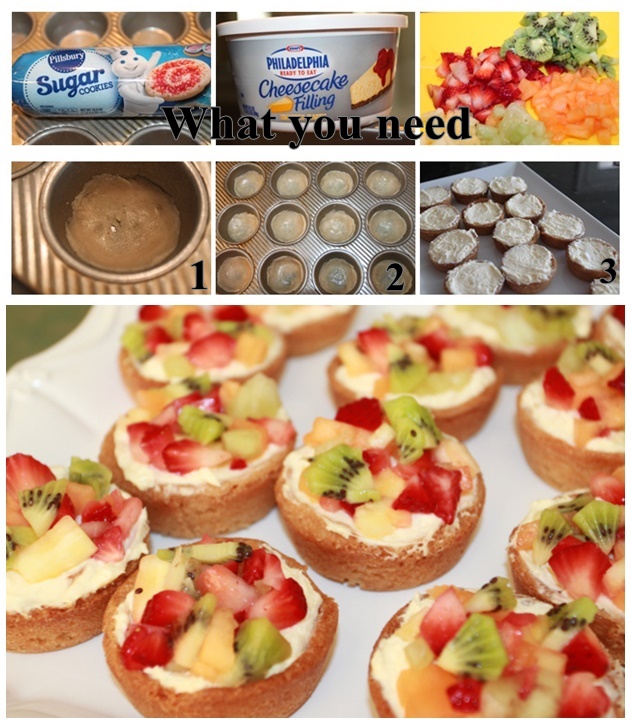 Easy Make Sugar Cookie Cheesecake Fruit Cups for Party