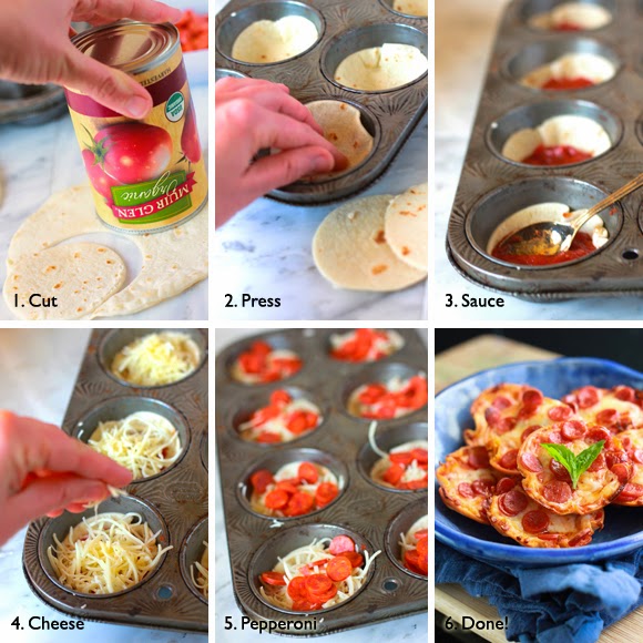 Quick to Make Mini Tortilla-Crust Pepperoni Pizzas