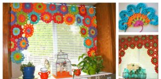 DIY Adorn Your Window with a Flower Crochet Valance