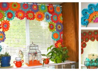 DIY Adorn Your Window with a Flower Crochet Valance