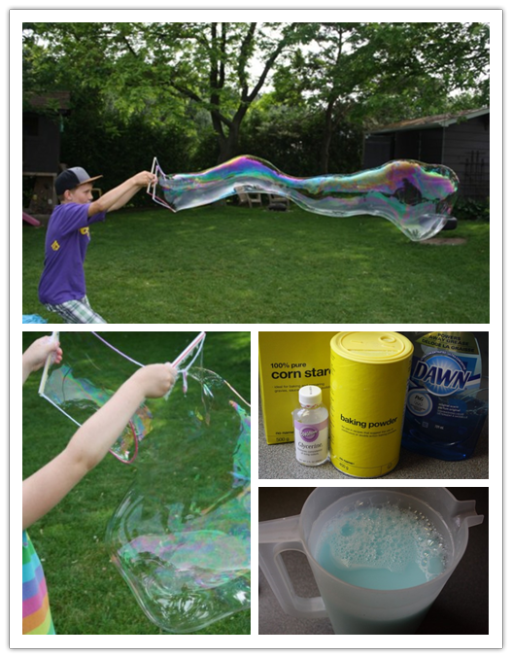 DIY Giant Homemade Bubbles