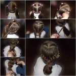 DIY Heart Shaped Braids Hairstyle-01