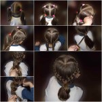 DIY Heart Shaped Braids Hairstyle-01