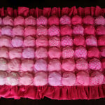 Pink ombre bubble quilt