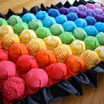 Rainbow bubble quilt 1