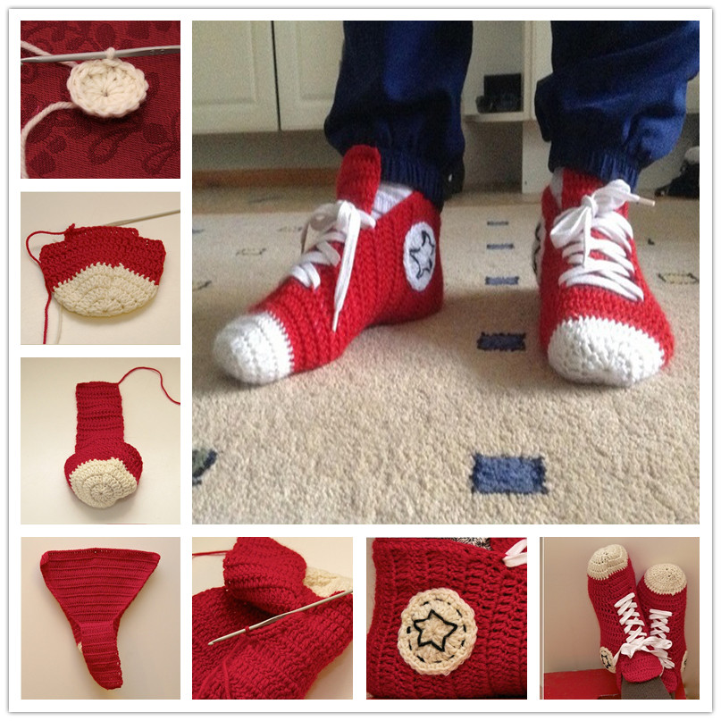 Converse deals slipper pattern