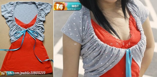 DIY Make Cute Bolero from an Old T-shirt