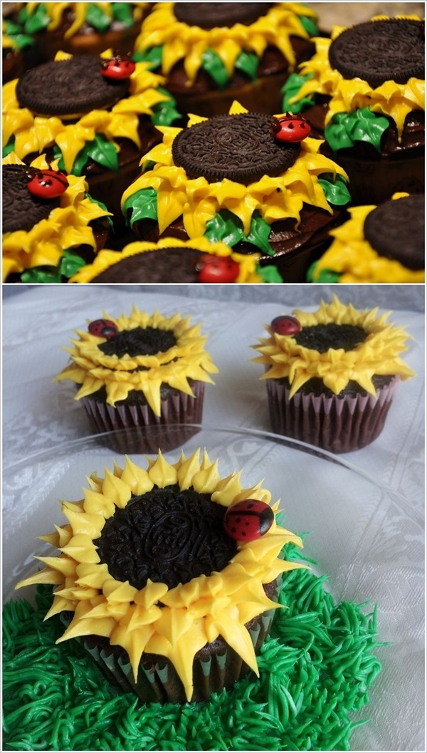 diy-awesome-oreo-sunflower-and-chocolate-ladybug-cupcakes-2