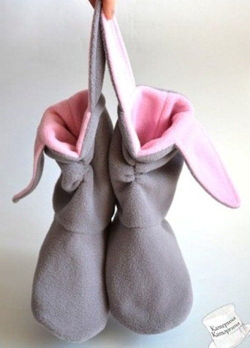 DIY Cute Slippers Bunnies