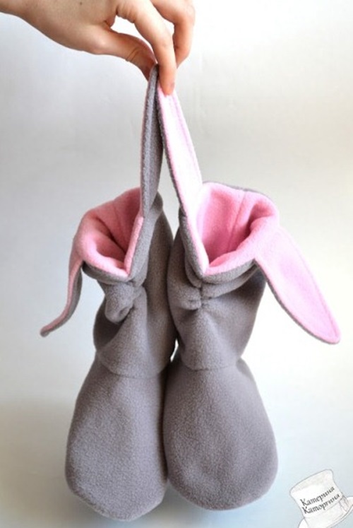 DIY Cute Slippers Bunnies