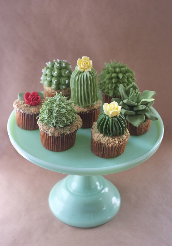 DIY House Plant Cupcakes