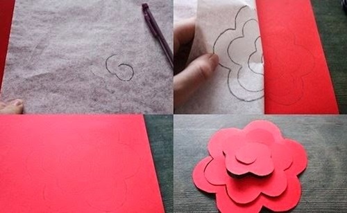 DIY Swirly Paper Roses