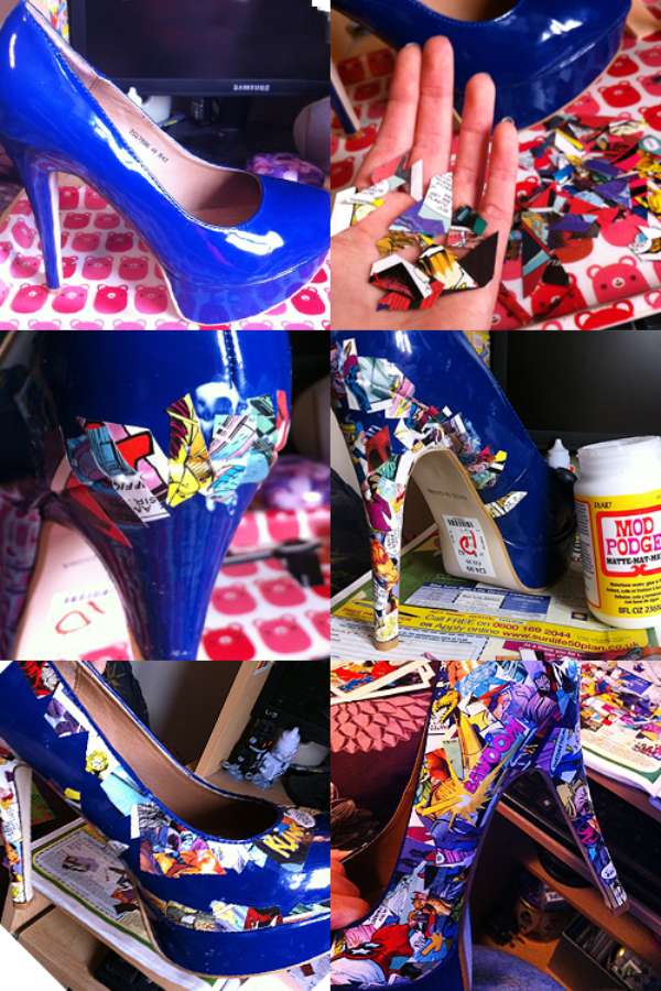 DIY Make Comic Book Shoes