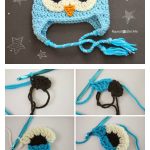 DIY Crochet Cute Drowsy Owl Hat