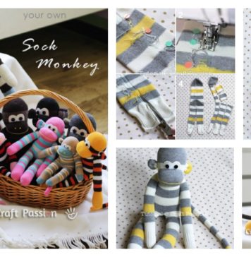 DIY Cute Sock Monkey Puppet