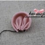 DIY nice fabric flower hair clip-00-03